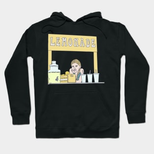 Lemonade Stand - Plywood Table - Lemon Beverage Hoodie